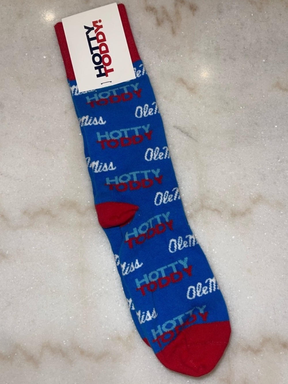 New Ole Miss Univ of Mississippi Hotty Toddy socks